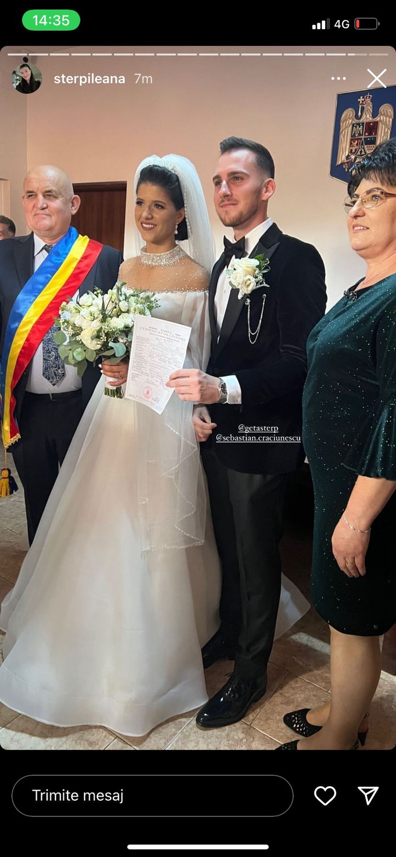 Cum a reacționat mama Geta când și-a văzut fiica cea mică mireasă! Geta Sterp a izbucnit în lacrimi