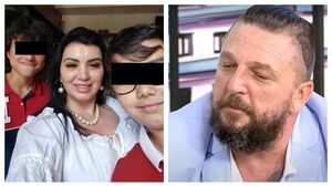 Adriana Bahmuțeanu și George Restivan copii