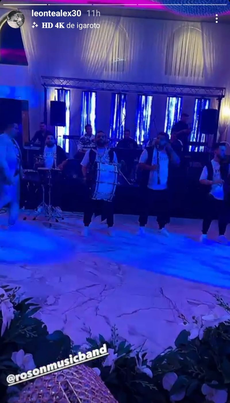 Imagine de la petrecerea dată în cinstea micuțului botezat Theo Rose și Alex Leonte, din nou împreună