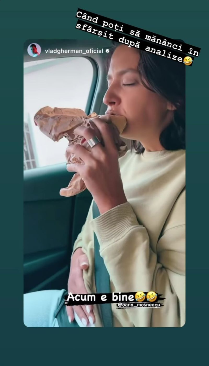 oana mosneagu, vlad gherman, oana mosneagu insarcinata, analize