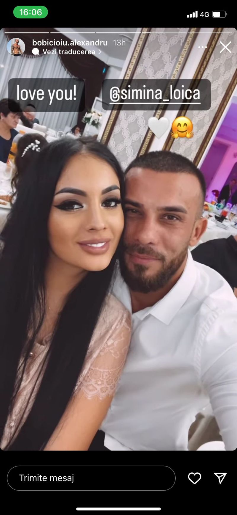 Alex Bobicioiu, declarație de dragoste pentru Simina Loica, în văzul tuturor. Tânărul este mai îndrăgostit ca niciodată