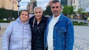 Claudia Puican și părinții săi 