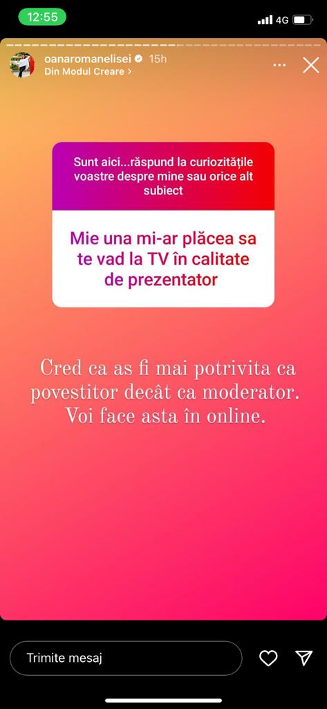 Oana Roman revine pe micile ecrane ca prezentator TV? Vedeta le-a dezvăluit fanilor cele mai noi vești: &bdquo;Cred că aș fi mai potrivită&rdquo;