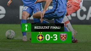 FCSB şi-a încheiat aventura europeană cu o înfrângere pe teren propriu, 0-3 cu West Ham.