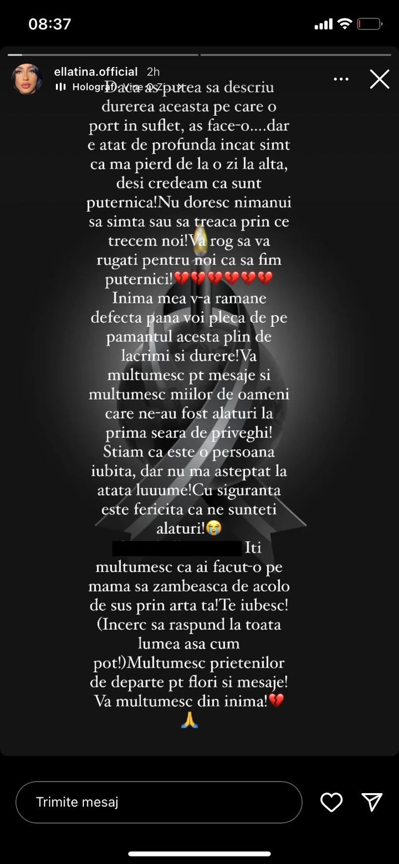 Postare Instagram, Ella Tina