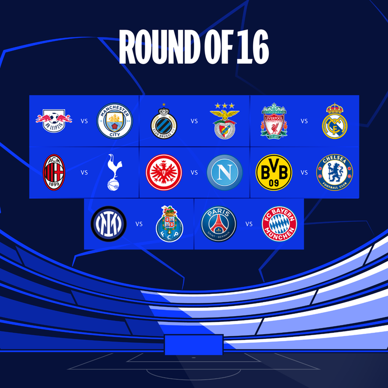 S-au tras la sorţi optimile de finală din Champions League! Dueluri şoc în primăvara Champions League. Când au loc meciurile