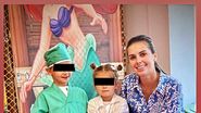 georgiana lobont si cei doi copii