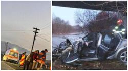 Accident cutremurător în Maramureș! O mașină în care se aflau 4 persoane a plonjat într-un râu, direct de pe pod. Oamenii mergeau spre mormântul lui Arsenie Boca