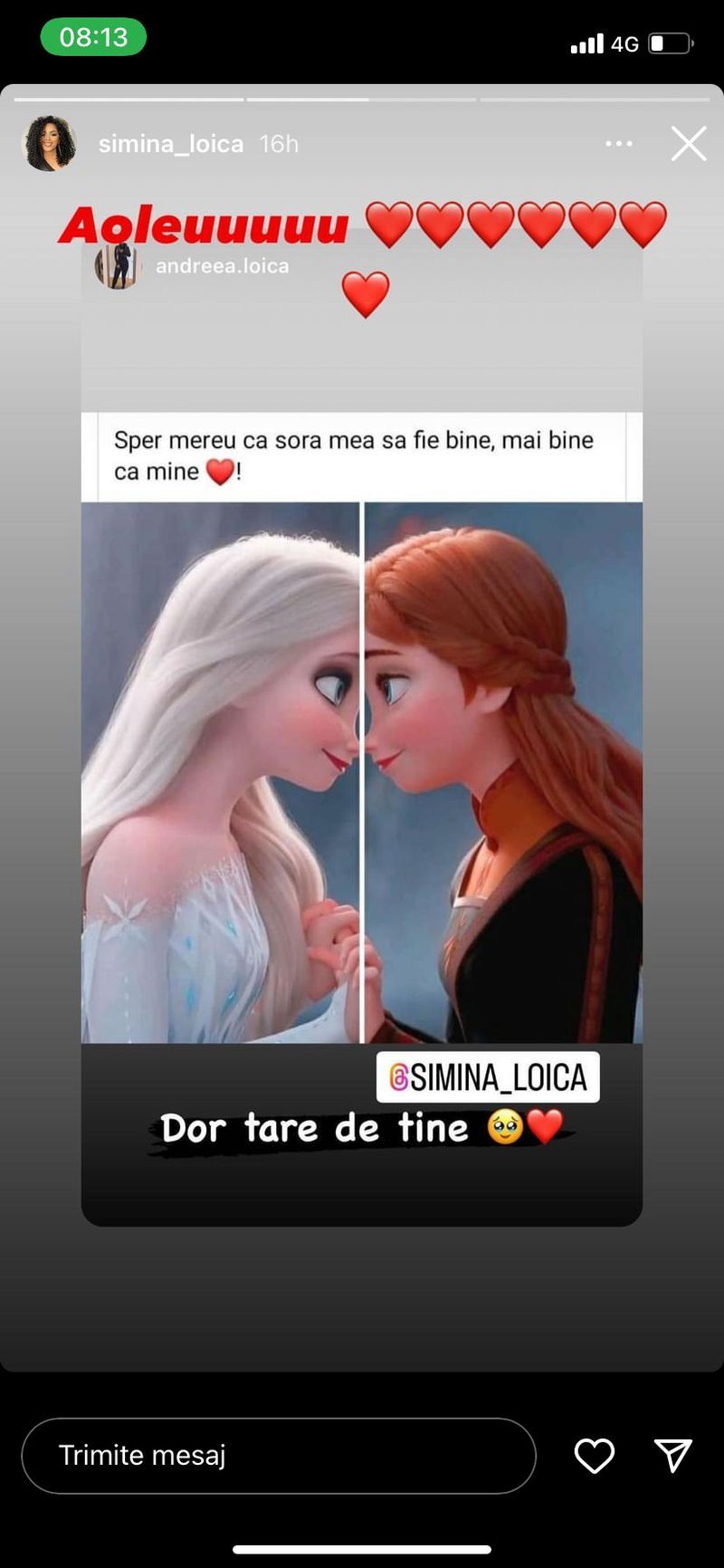 Cin este și cum arată sora Siminei Loica. Cele două seamănă ca două picături de apă: „Sper ca sora mea să fie bine”