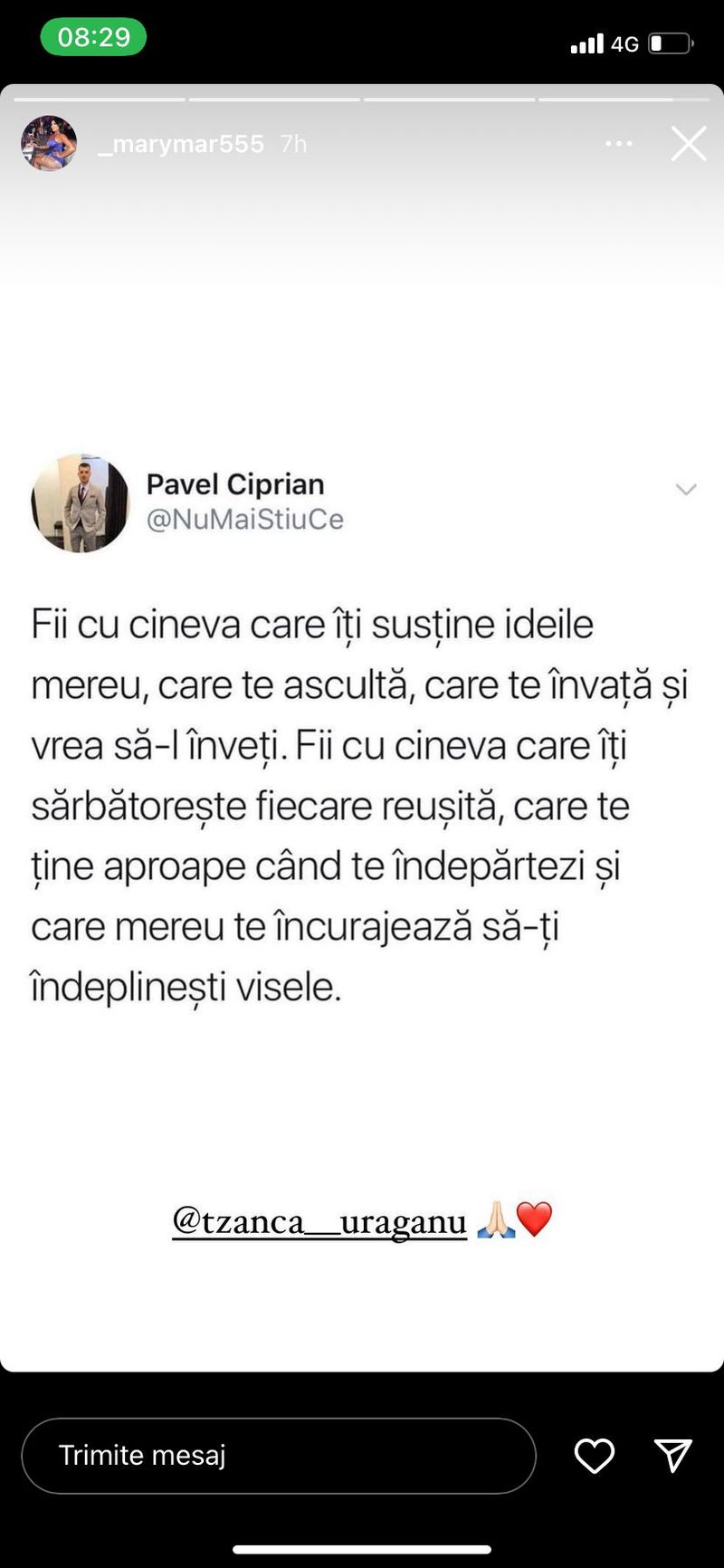 Alina Marymar, declarație de dragoste pentru Tzancă Uraganu. Bruneta radiază de fericire: „Te ține aproape când te îndepărtezi”