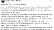 Cristian Tudor Popescu, reacție dură după ce Ilie Năstase a fost prins băut la volan și a amenințat că pleacă din țară