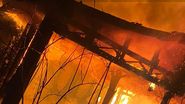 cabana arsa, incendiu, sebes, pompieri, flacari