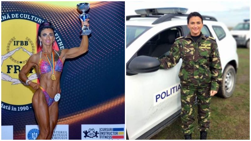 pamela kiss, politie de frontiera, campioana culturism, politista