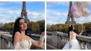 Bianca Comănici în rochie de mireasă, la Paris