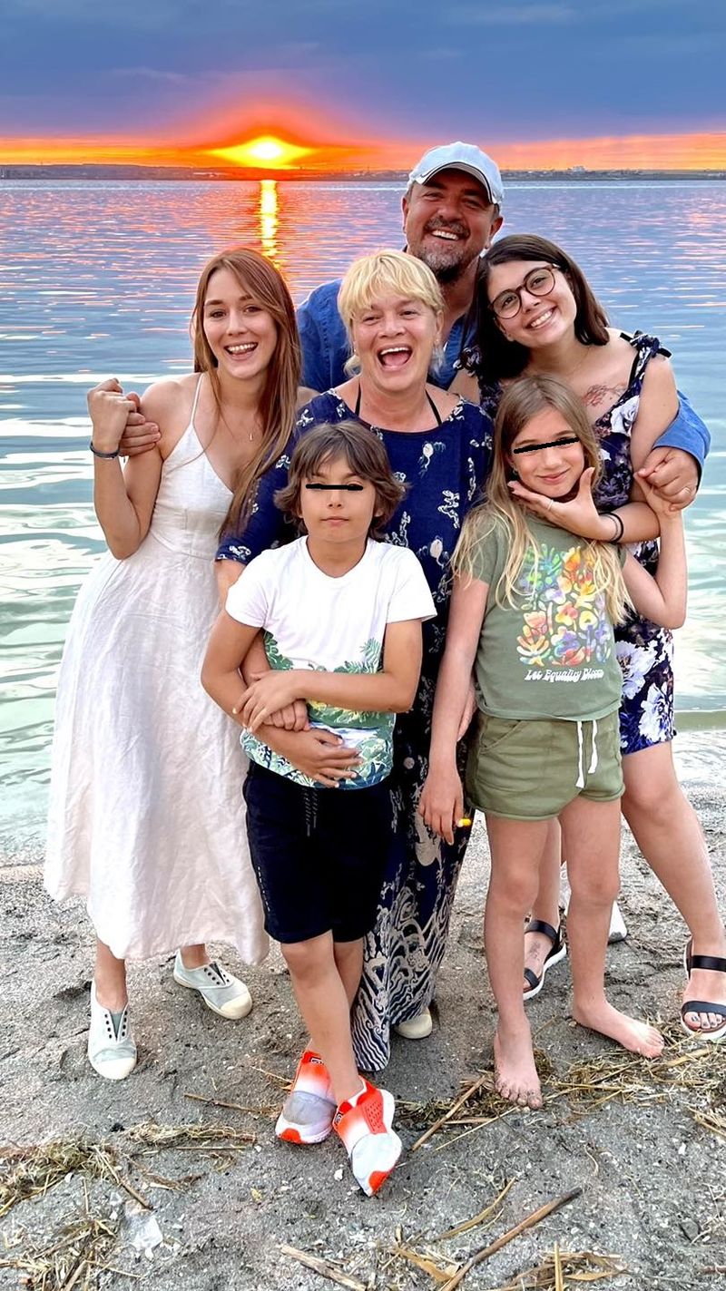 Horia Brenciu și familia sa