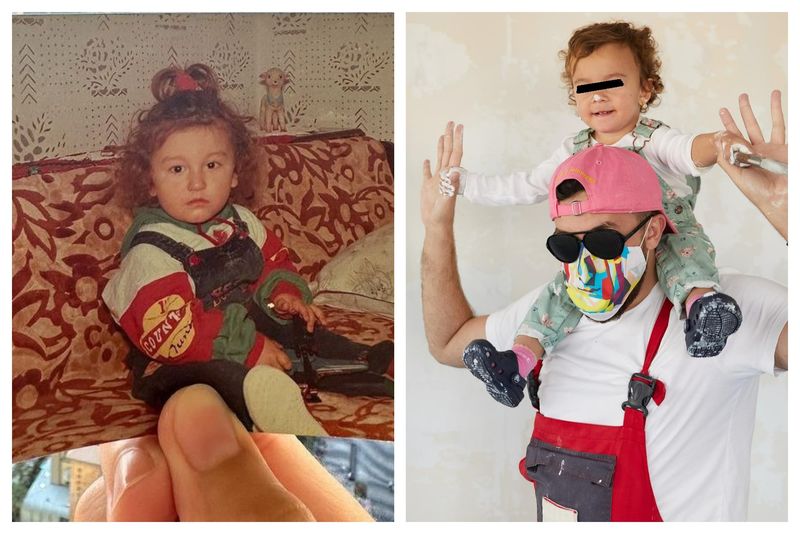 Soțul și fiica lui Emily Burghelea 