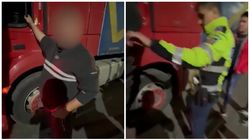 Pericol public la Constanța! Un șofer a băut până nu s-a mai putut ține pe picioare, după care s-a urcat la volanul TIR-ului. Omul era atât de beat încât i-a speriat pe polițiștii care l-au oprit