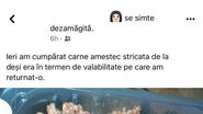 O româncă a cumpărat carne stricată de la supermarket cunoscut în România