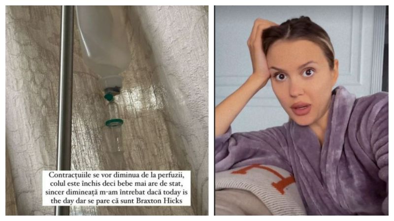 Emily Burghelea, dusă de urgență la spital, cu puțin timp înainte de nască: „Am început să am contracții”