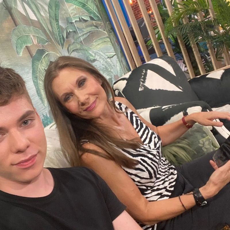 Romanița Iovan și fiul ei