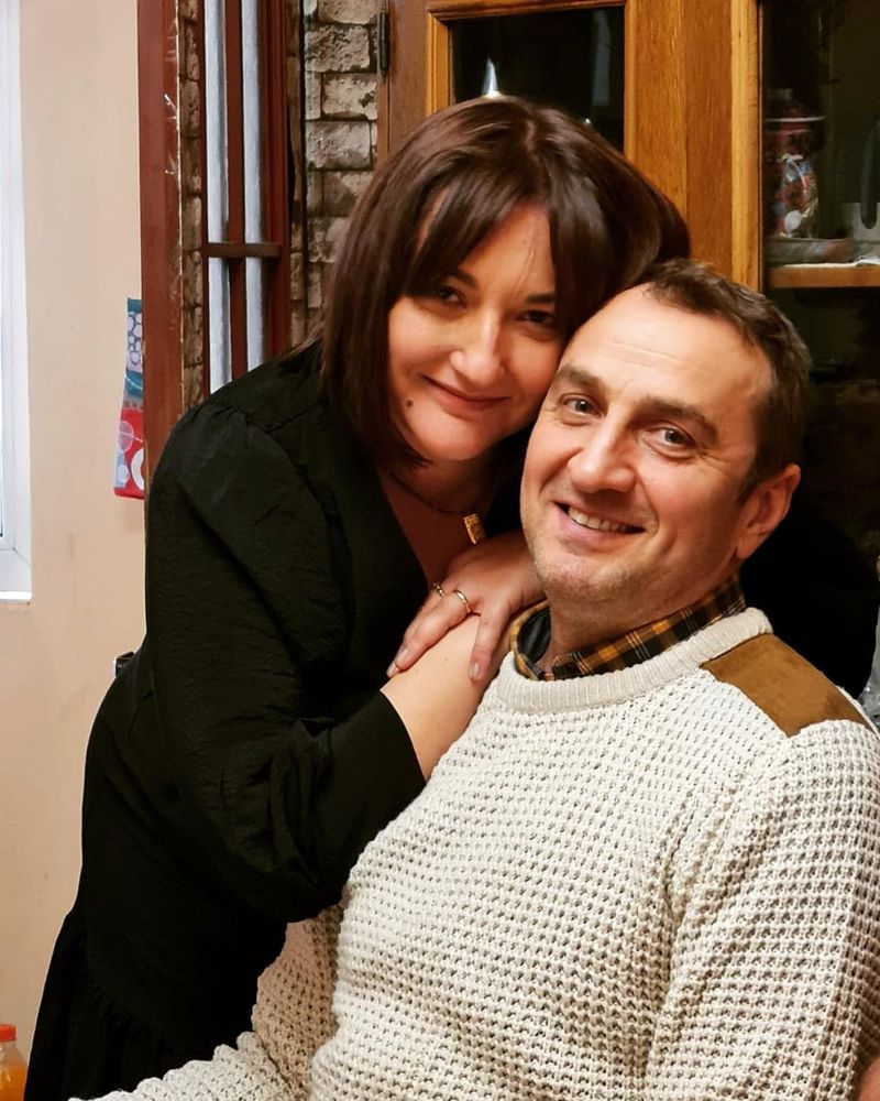 Ecaterina Ladin și soțul său