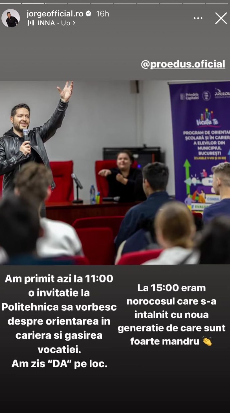Jorge, din nou printre studenți, la facultate. Nimeni nu se aștepta să facă acest pas, la 40 de ani: „Sunt foarte mândru”