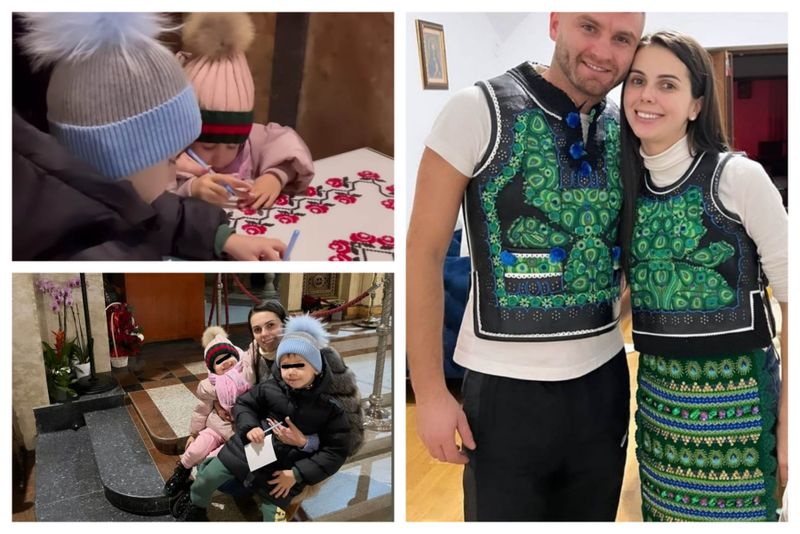 Georgiana Lobonț și familia sa