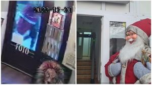 mos craciun, furt, hoti, timisoara, luminite furate
