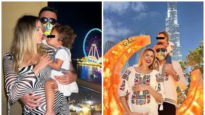 Emily Burghelea și familia sa