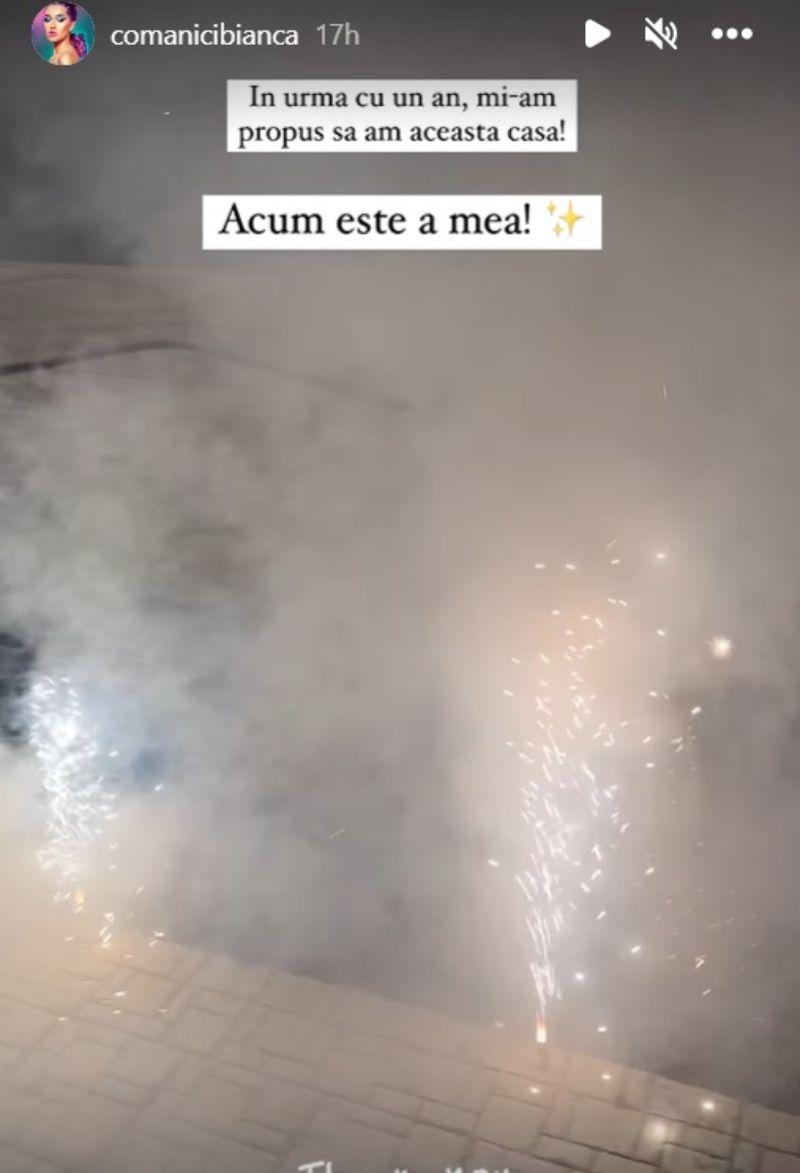 Bianca Comănici, mutată în noua casă