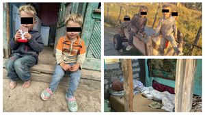 Frați abandonați de mamă comuna Tătaru