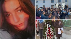 Maria, tânăra de 14 ani ucisă cu brutalitate, a fost condusă pe ultimul drum