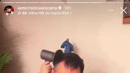Mădălin Ionescu, un tătic model, s-a lăsat machiat și coafat de Petra! Ipostaza adorabilă în care Cristina Șișcanu și-a surprins soțul și fiica: „Primul client al Petrei este tata”