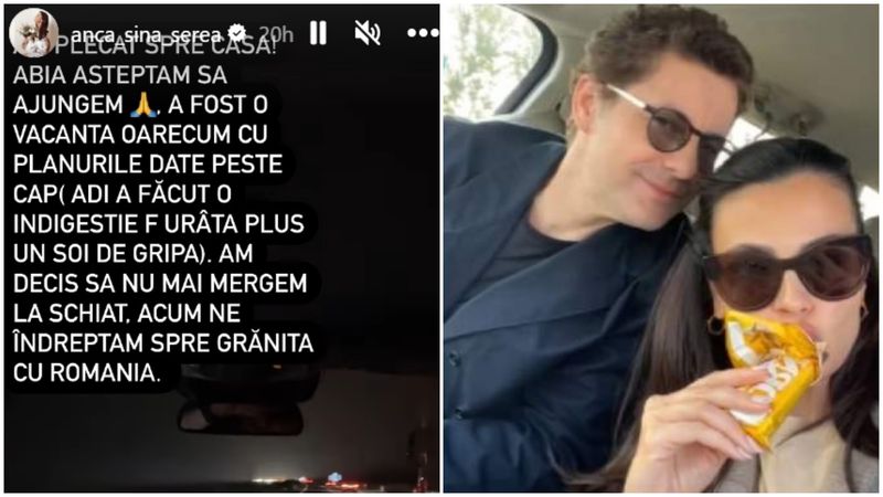 adi sina si anca serea, adi sina probleme de sanatate, anca serea vacanta