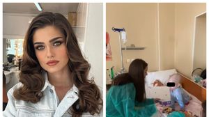 Theo Rose i-a vizitat pe copiii bolnavi de cancer.