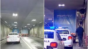 camion, pasajul unirii, poliție, amendă, șofer