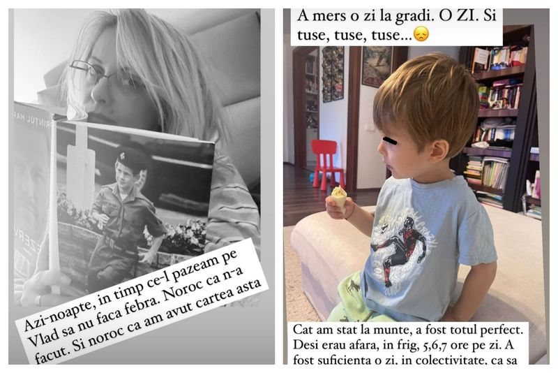 Simona Gherghe și fiul ei