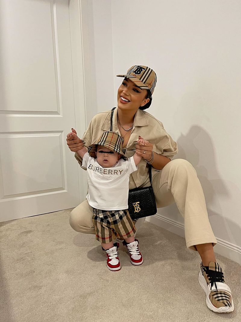 Larisa Udilă și fiul ei 