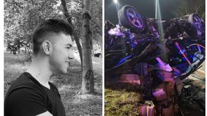 Alex, tânărul de 21 de ani, a murit după ce a intrat cu mașina în sensul giratoriu