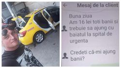 Cum a reacționat taximetristul din imagine la strigătul de ajutor al unei femei: „Am numai 16 lei, mă duceți cu copilul la Urgențe?”. Discuția dintre ei a devenit virală