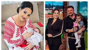 Angela Rusu, soțul și fiica lor 