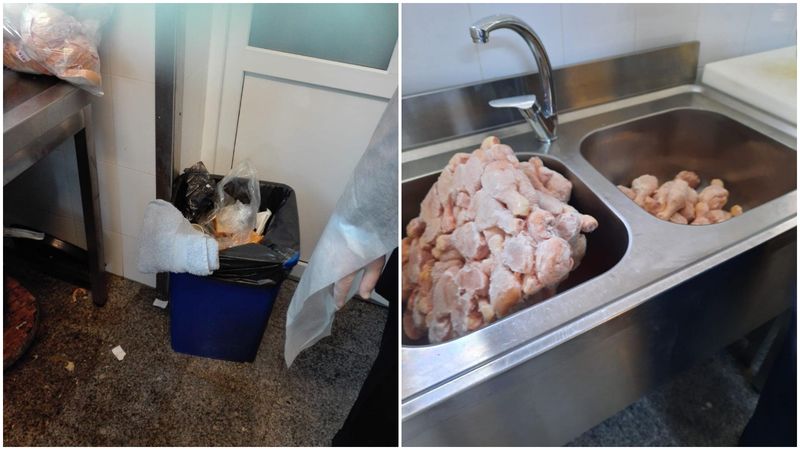 carne stricata, rugina, mizerie, mancare expirata, zalau, anpc