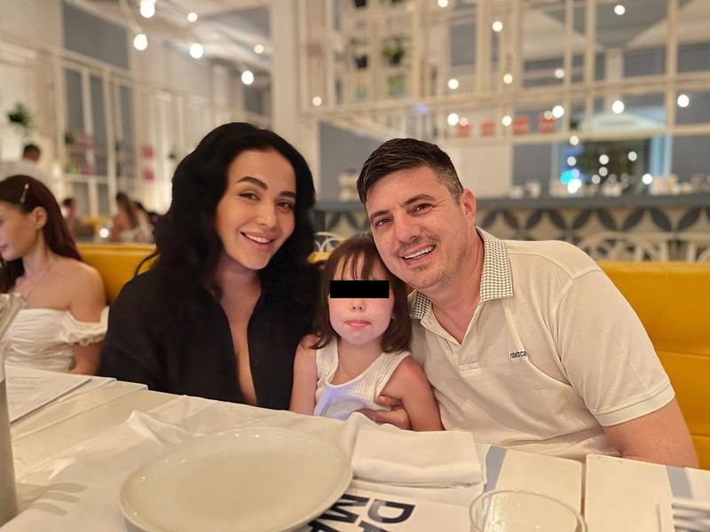 Mihaela Moise, alături de familia sa