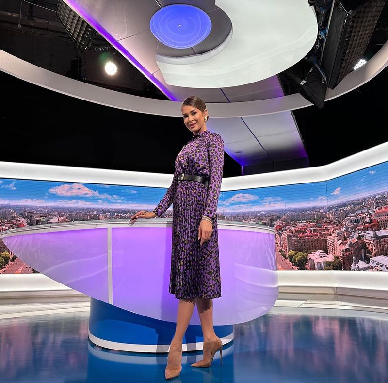 Cristina Dorobanțu silueta, Cristina Dorobanțu prezentatoare tv, Cristina Dorobanțu sport