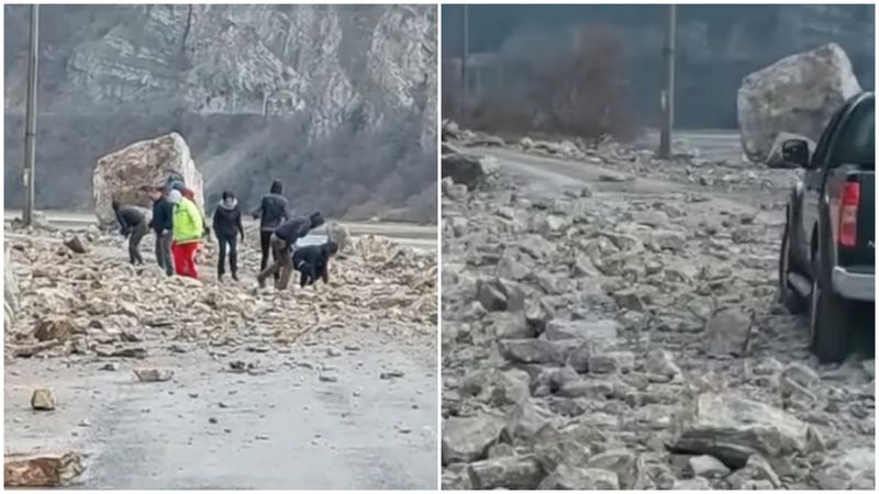 sofer inconstient, caras severin, alunecari teren, bolovani