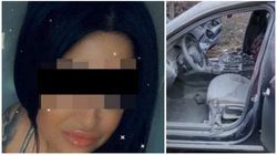 Ea este Ionela, femeia care a fost salvată în ultima clipă din portbagajul mașinii incendiate de iubit. Chiar ea a cerut ajutorul oamenilor legii