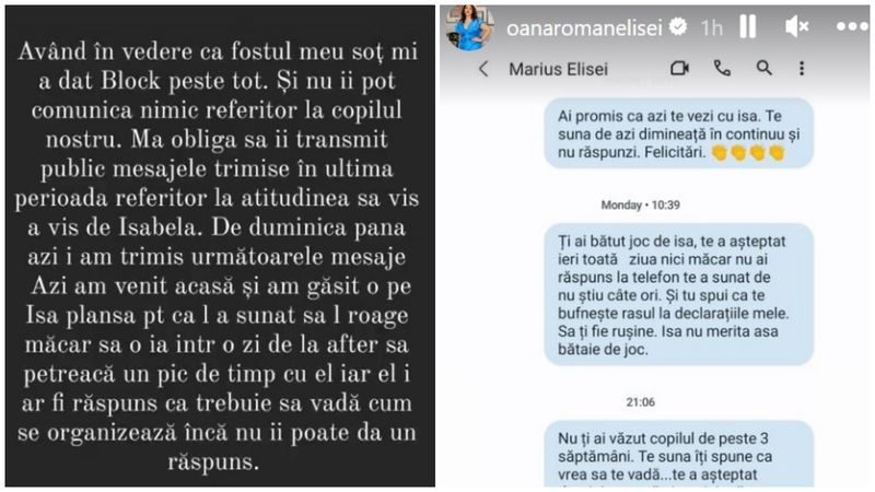 Marius Elisei si oana roman, Marius Elisei reactie, oana roman isabela