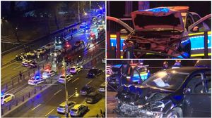 sofer beat, colentina, accident bucuresti, politisti raniti