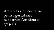 Mesajul transmis de Edjouma pe Instagram