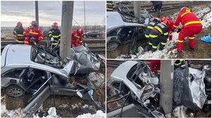 tragedie, suceava, victime, copii raniti, femei moarte, masina spulberata tren